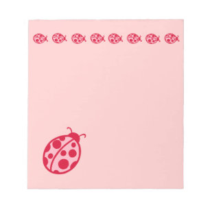 Bloc-notes Pink Ladybugs