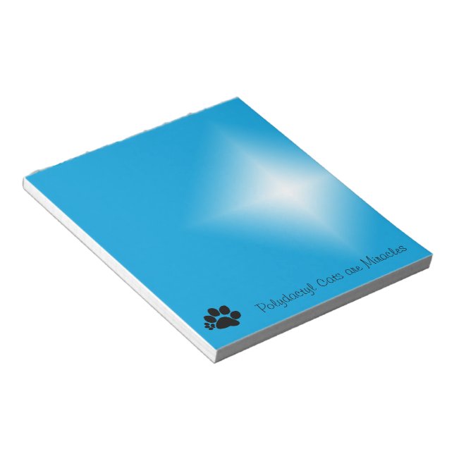 Bloc-notes - Polydactyle Les chats sont des Miracl (Incliné)