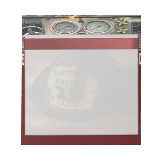 Bloc-notes pompier (Devant)