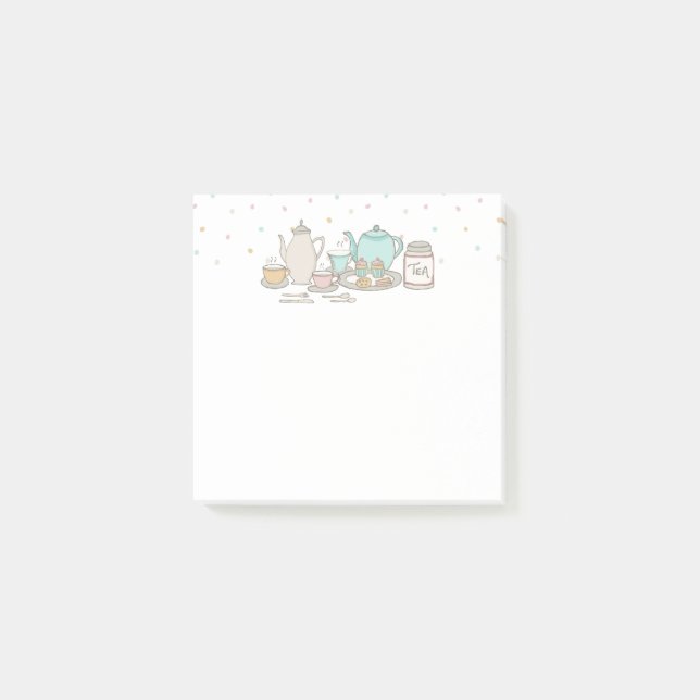 Bloc-notes Post-it de thé à haute teneur en thé (Devant)