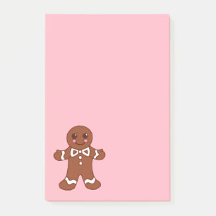 Bloc-notes Post-It en forme de biscuits au gingemb