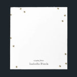Bloc-notes pour abeilles<br><div class="desc">Un design imprimé d'abeille au miel inspiré de la broderie vintage.</div>