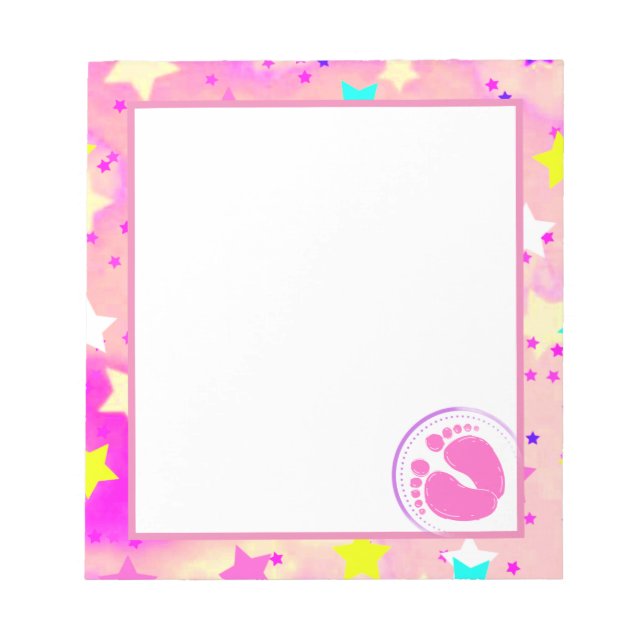 Bloc-notes pour Baby Shower (Devant)