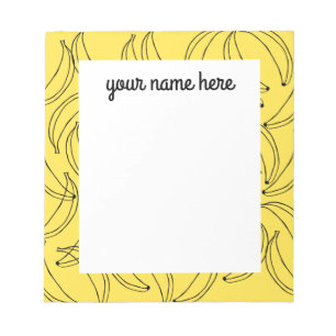 Bloc-notes pour bananes personnalisées