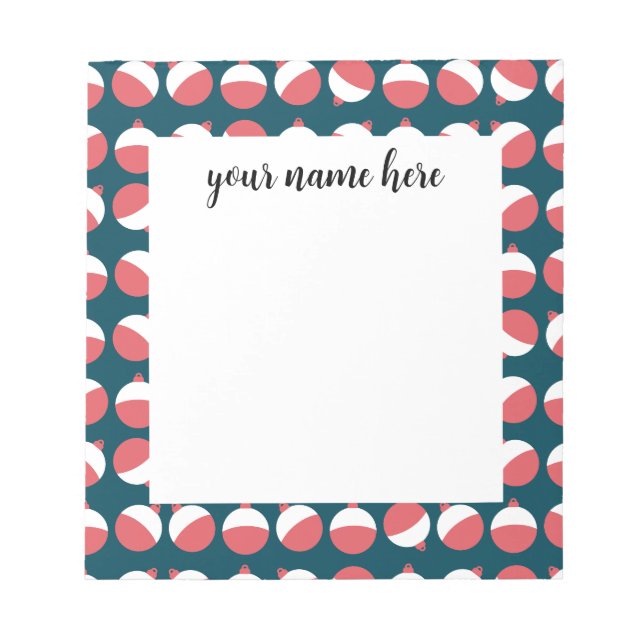 Bloc-notes pour Bobber de pêche personnalisé (Devant)