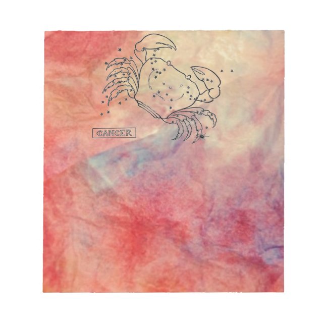 Bloc-notes pour cancer du marbre rose (Devant)