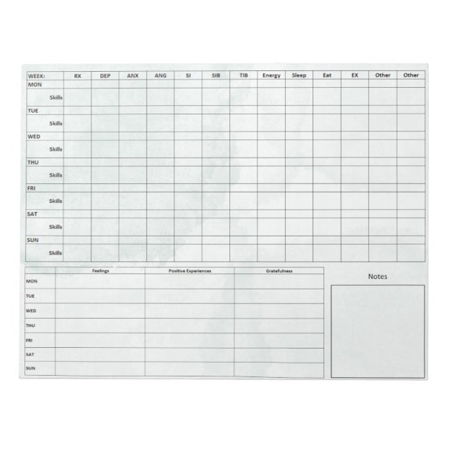 Bloc-notes pour carte laitière DBT - 40 feuilles M (Devant)