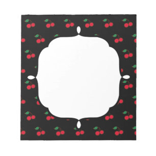 Bloc-notes pour cerise rétro