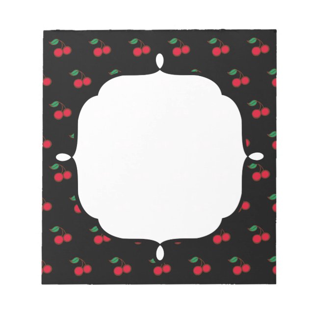 Bloc-notes pour cerise rétro (Devant)