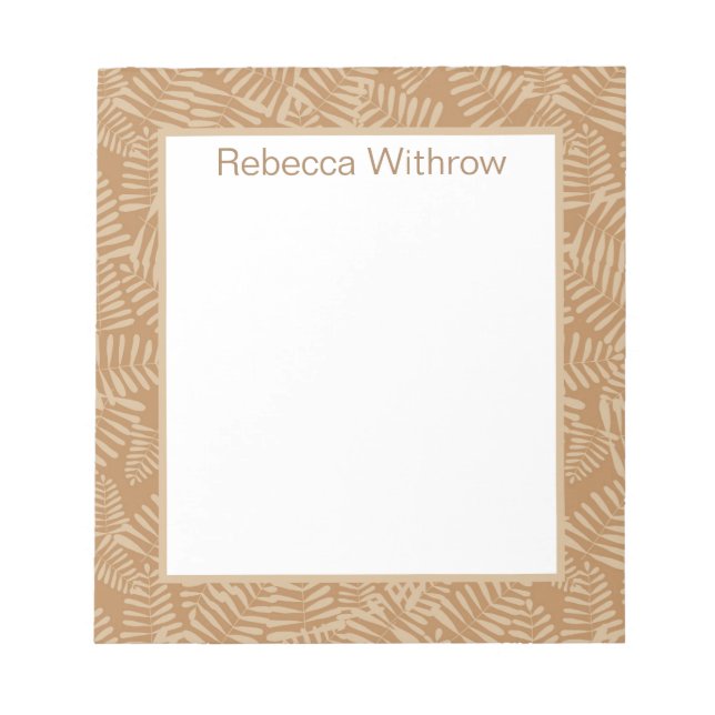 Bloc-notes pour chameaux Feuille (Devant)