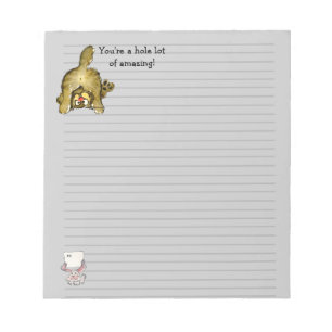 Bloc-notes pour chat de carton mignon