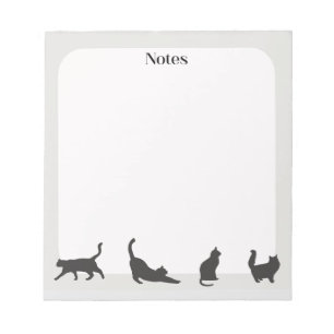 Bloc-notes pour chat gris