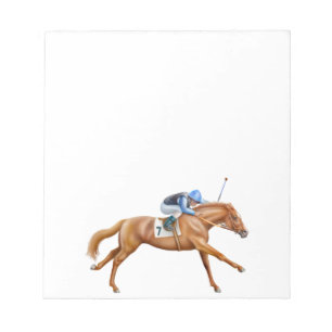 Bloc-notes pour chevaux de course pur-sang