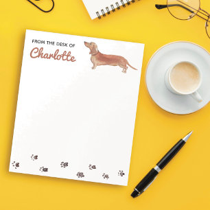 Bloc-notes pour chien teckel