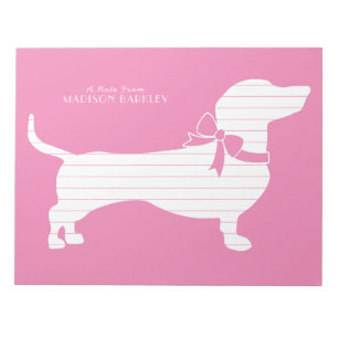 Bloc-notes pour chiot chien Dachshund Wiener