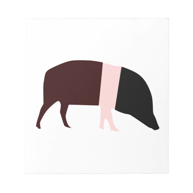 Bloc-notes pour cochon de selle (Devant)