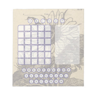 Bloc-notes pour écran Wordle - Sunflower