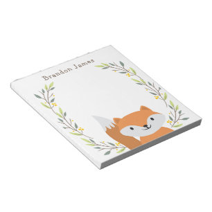 Bloc-notes pour enfants Woodland Fox
