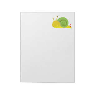 Bloc-notes pour escargot confuse