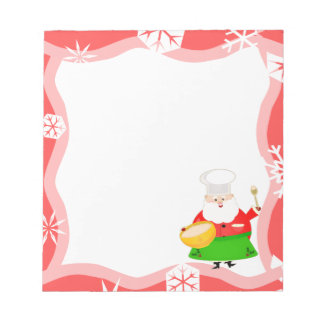 Bloc-notes pour la cuisson du Père Noël
