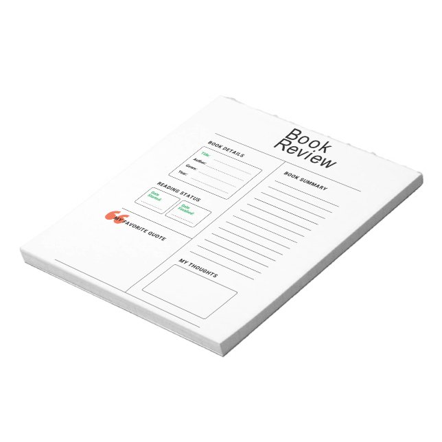 Bloc-notes pour la révision du livre (Tourné)