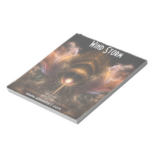 Bloc-notes pour l'art fractal de la tempête éolien