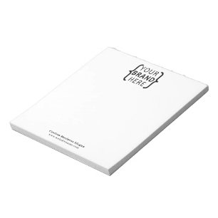 Bloc-notes pour le logo Office ou Business Company