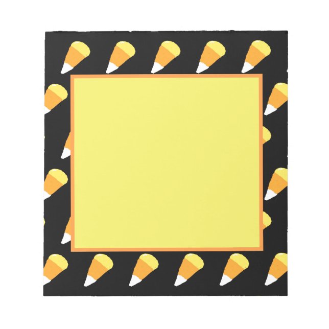 Bloc-notes pour le maïs (jaune, orange et blanc) (Devant)