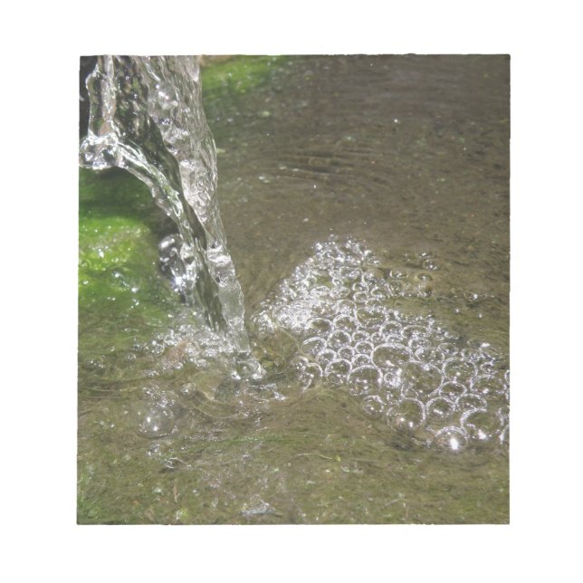 Bloc-notes pour l'eau bouillonnante des chutes d'e (Devant)