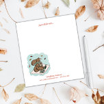 Bloc-notes pour les amateurs de livres d'écureuils<br><div class="desc">L'artisanat adorable d'écureuil fait ressortir ce bloc-notes ! Ajoutez votre nom et vos informations à ce doux design. Idéal pour les amateurs d'écureuils ou de livres,  petits et grands ! Ce design est cosy,  mignon et parfait pour ceux qui aiment lire. Illustration originale de Tiffany Duffy.</div>