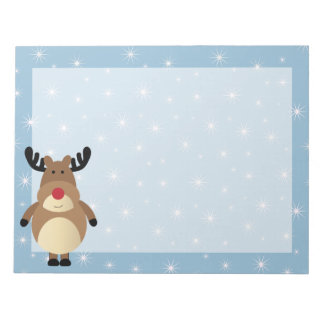 Bloc-notes pour les fêtes hivernales de Reindeer