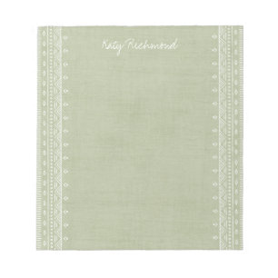 Bloc-notes pour Motif tribal de Broderie Boho - Ve