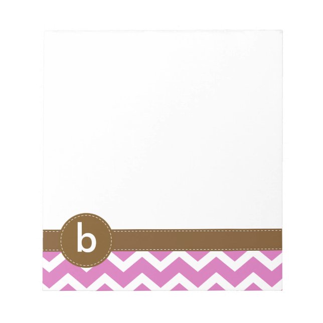 Bloc-notes pour Motif violet Zig Zag Chevron (Devant)