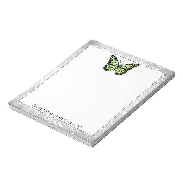 Bloc-notes pour papillon vert brillant (Tourné)