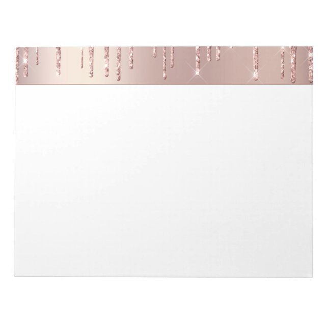 Bloc-notes pour Parties scintillant rose Gold Blus (Devant)