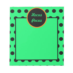 Bloc-notes pour poches de chocolat (néon vert et n