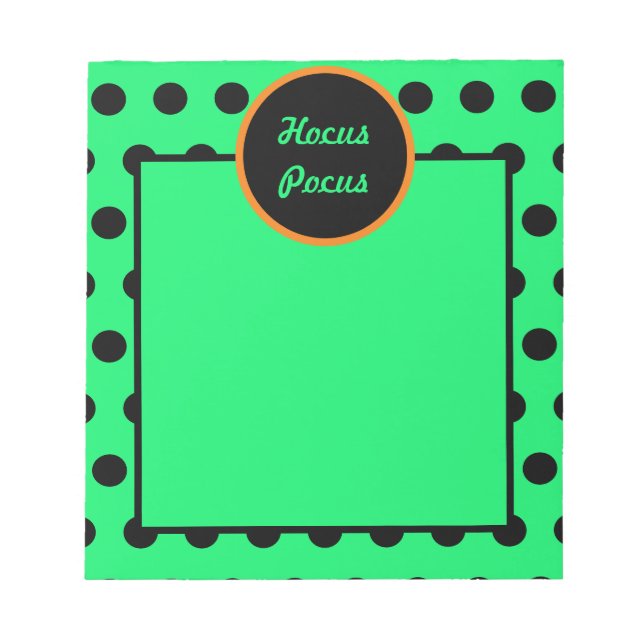 Bloc-notes pour poches de chocolat (néon vert et n (Devant)