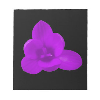 Bloc-notes pourpre à fleur de crocus