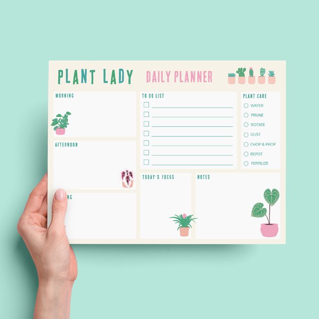 Bloc-notes quotidien pour la dame aux plantes (Créateur téléchargé)