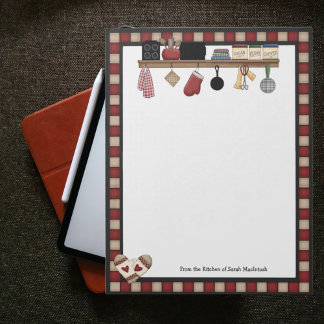 Bloc-notes Recettes de chèques pays