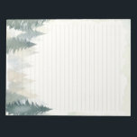 Bloc-notes recouvert de pins verts sur le thème de<br><div class="desc">Bloc-notes recouvert de pins verts sur le thème de l'hiver</div>