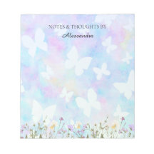 Bloc-notes Rêveur Floral et Papillons