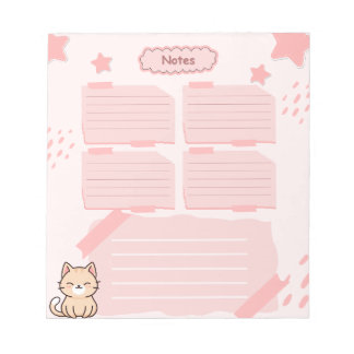 Bloc-notes rose 