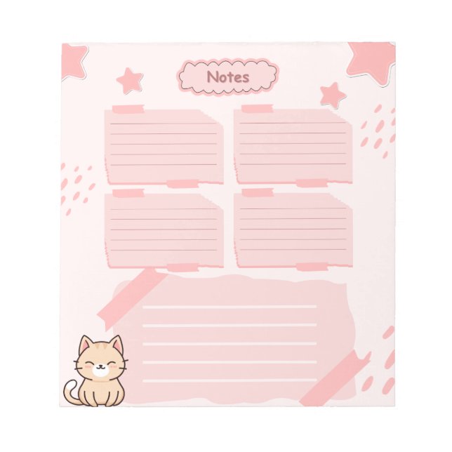 Bloc-notes rose  (Devant)