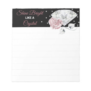 Bloc-notes Rose diamant