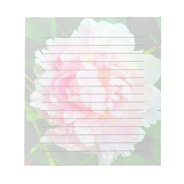 Bloc-notes rose Peony (Devant)