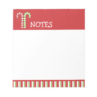 Bloc-notes rouge vert sucres de canne