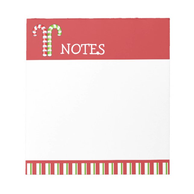 Bloc-notes rouge vert sucres de canne (Devant)