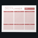 Bloc-notes simple, professionnel et quotidien<br><div class="desc">Écrivez vos tâches quotidiennes,  les horaires et rendez-vous avec ce planificateur quotidien cool et simple dans un joli jeu de couleurs rose. Parfait comme cadeau pour un ami,  un collègue,  un collègue ou un camarade de classe.</div>