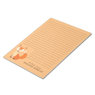 Bloc-notes stationnaire pour animaux de bois migno